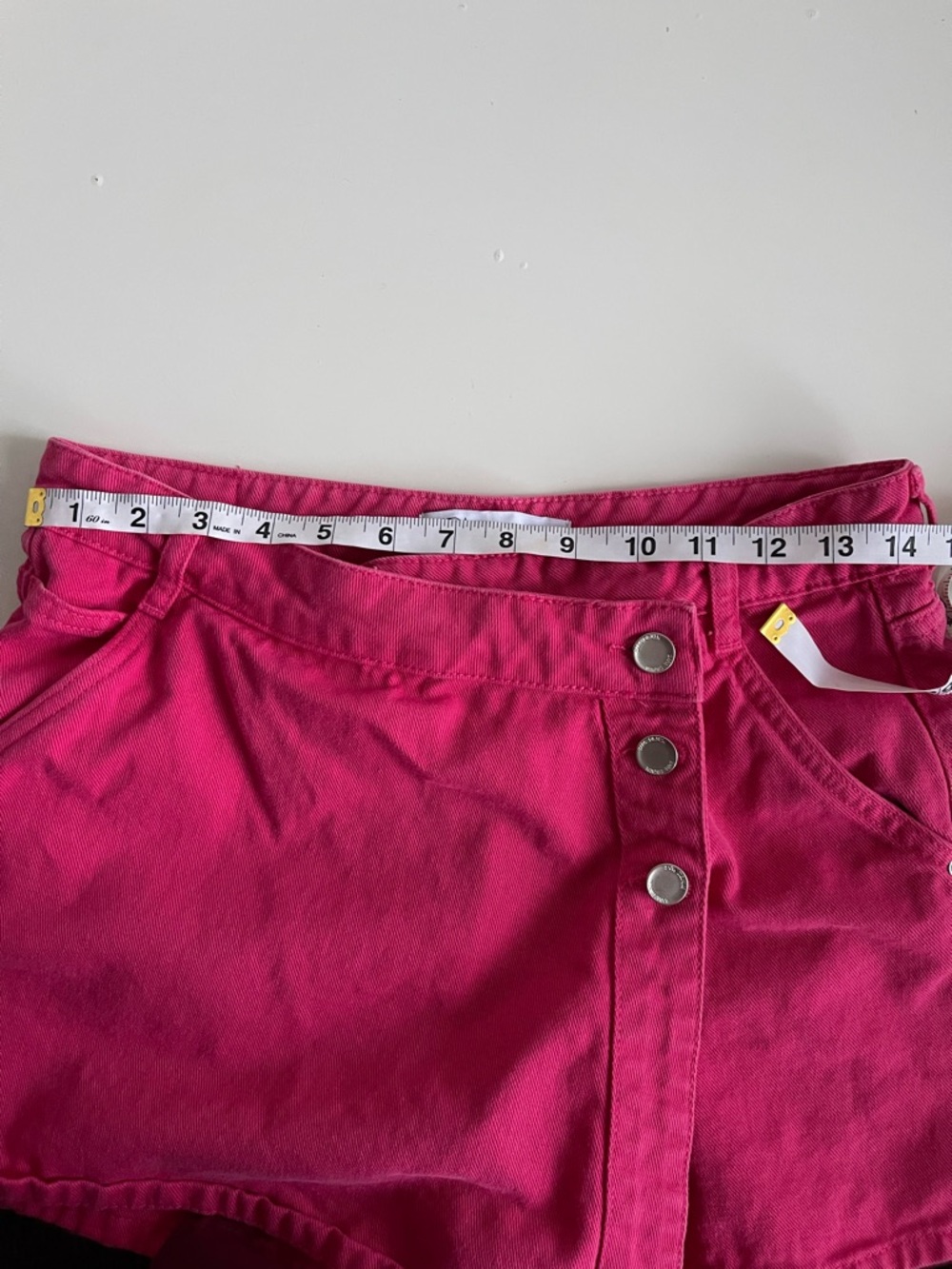 Zara Pink Cotton Wrap Front Skort Skirt Shorts Size M Barbiecore Y2K Asymetrical - Picture 9 of 11